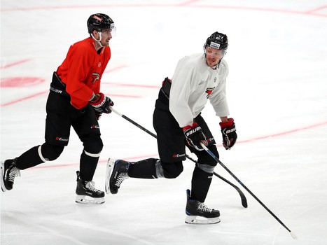 Раскатка «Авангарда» перед матчем с минским «Динамо»