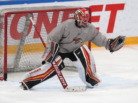 Тренировка «Авангарда» перед вторым матчем серии в Магнитогорске