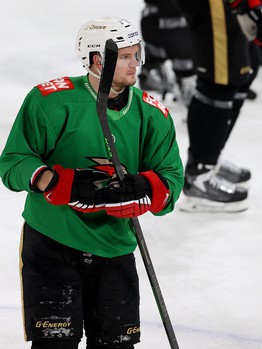 Раскатка «Авангарда» перед матчем в Череповце