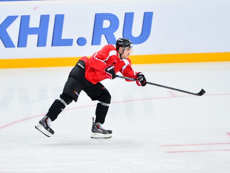 Раскатка "Авангарда" перед домашним матчем против рижского "Динамо"