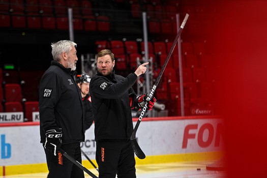 Раскатка «Авангарда» перед третьим матчем финала Востока с «Ак Барсом»