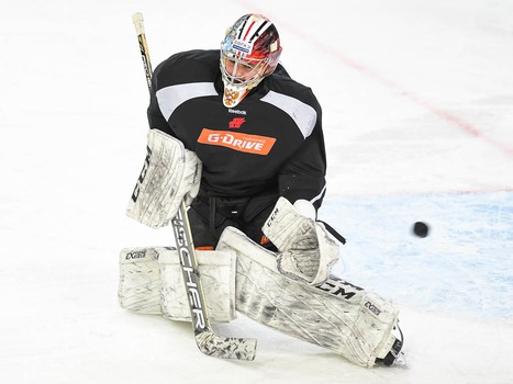 Раскатка "Авангарда" перед матчем с "Нефтехимиком"