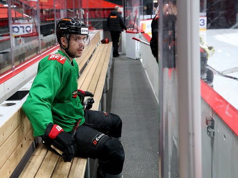 Раскатка «Авангарда» перед матчем с «Нефтехимиком»