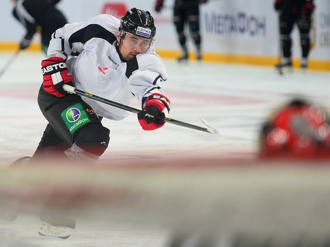 Раскатка "Авангарда" перед матчем с "Атлантом" 12 сентября 2013