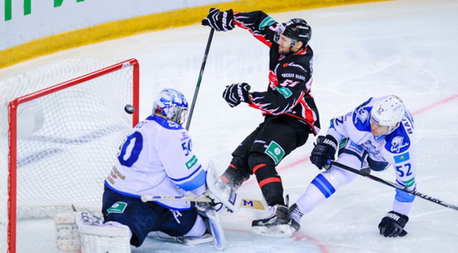 "Авангард" - "Барыс" 5:2. Матч 1 серии 1/8 финала плей-офф. Все голы и опасные моменты