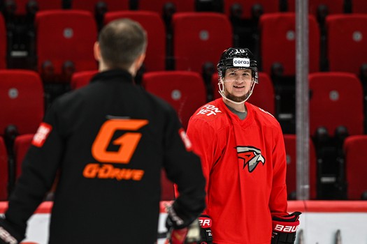 Раскатка «Авангарда» перед матчем с «Ладой»