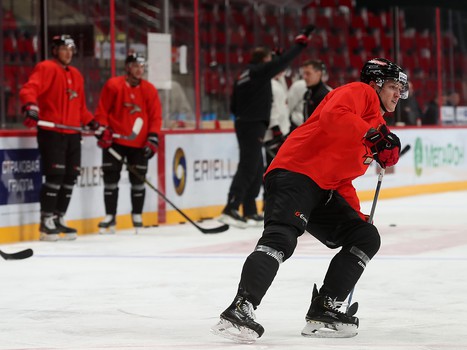 Раскатка «Авангарда» перед матчем с «Амуром»