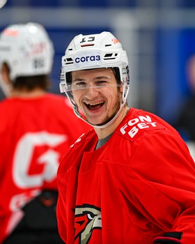 Раскатка «Авангарда» перед матчем в Уфе