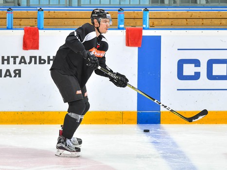 Раскатка "Авангарда" перед матчем с "Йокеритом"