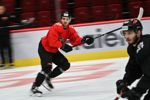 Раскатка «Авангарда» перед матчем с ХК «Сочи»