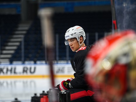 Раскатка «Авангарда» перед выездным матчем с московским «Динамо»