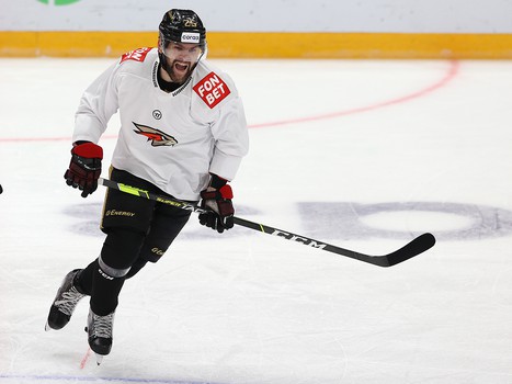 Раскатка «Авангарда» перед матчем со «Спартаком»