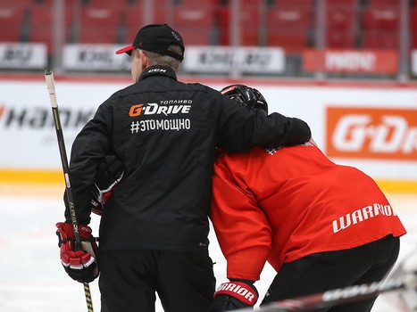 Раскатка «Авангарда» перед матчем с «Ак Барсом»