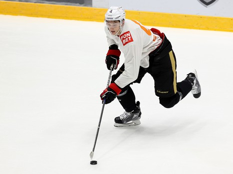 Раскатка «Авангарда» перед матчем в Хабаровске