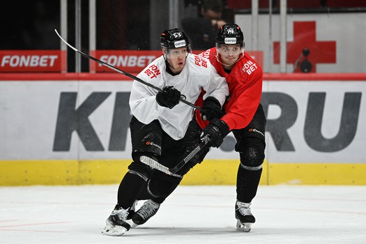 Тренировка «Авангарда» перед матчем с «Амуром»