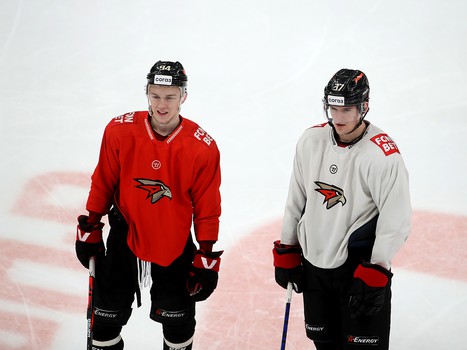 Раскатка «Авангарда» перед матчем с рижским «Динамо»