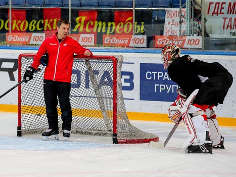 Раскатка «Авангарда» перед матчем со «Спартаком»