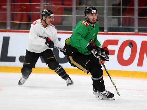 Раскатка «Авангарда» перед матчем с «Витязем»