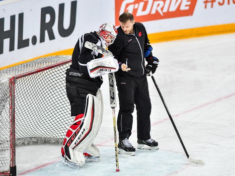 Раскатка "Авангарда" перед матчем с ХК "Сочи"