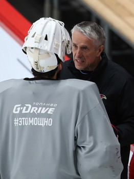 Раскатка «Авангарда» перед матчем с «Трактором»