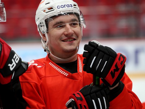 Тренировка «Авангарда» перед вылетом в Череповец