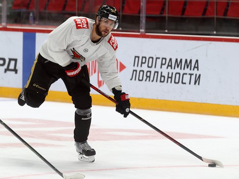 Тренировка «Авангарда» перед матчем с «Салаватом Юлаевым»