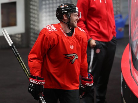 Раскатка «Авангарда» перед матчем с «Витязем»