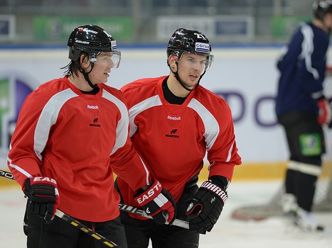 Раскатка "Авангарда" перед матчем с ЦСКА 22.11.13