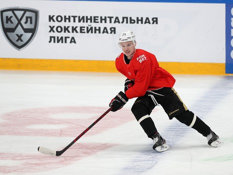 Тренировка «Авангарда» перед первым матчем серии в Магнитогорске