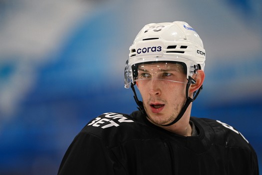 Тренировка «Авангарда» перед матчем в Новосибирске