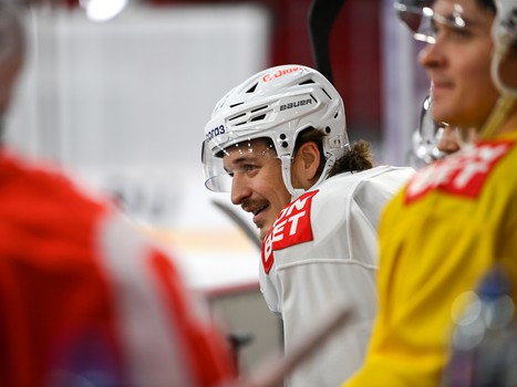 Тренировка «Авангарда» перед матчем в Екатеринбурге