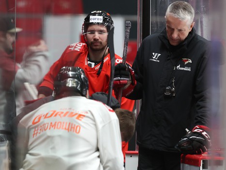 Раскатка «Авангарда» перед матчем с «Салаватом Юлаевым»