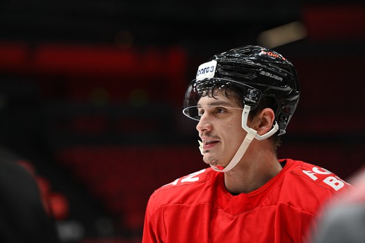 Тренировка «Авангарда» перед матчем с «Трактором»