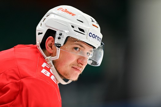 Раскатка «Авангарда» перед матчем в Казани