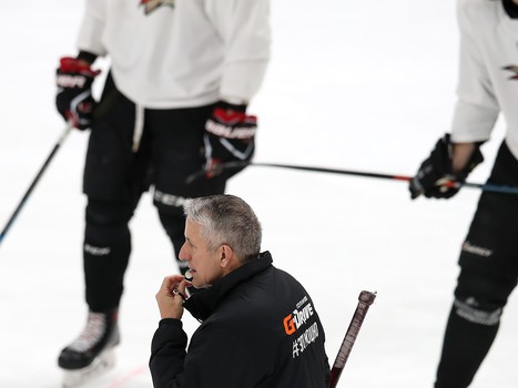 Раскатка «Авангарда» перед матчем с «Автомобилистом»