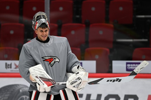 Тренировка «Авангарда» перед матчем с «Амуром»