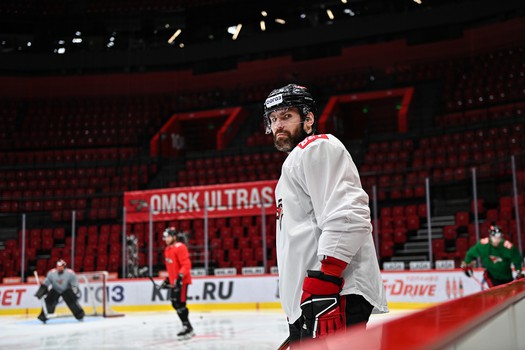 Раскатка «Авангарда» перед матчем с «Автомобилистом»