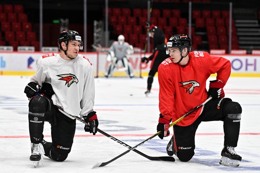 Раскатка «Авангарда» перед матчем с «Амуром»