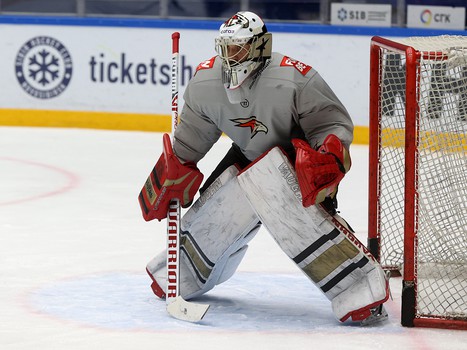 Тренировка «Авангарда» перед матчем в Новосибирске