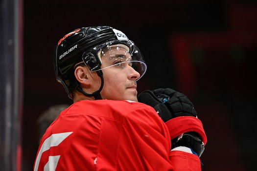 Раскатка «Авангарда» перед матчем с «Автомобилистом»