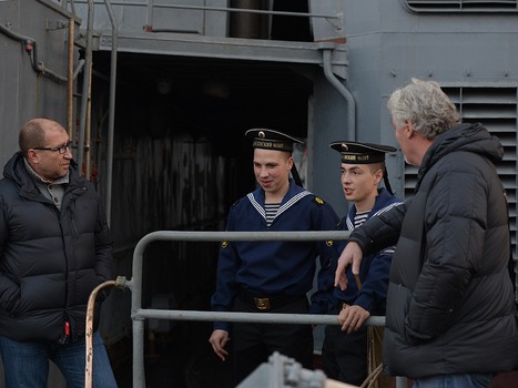 "Авангард" побывал с экскурсией на БПК "Маршал Шапошников"