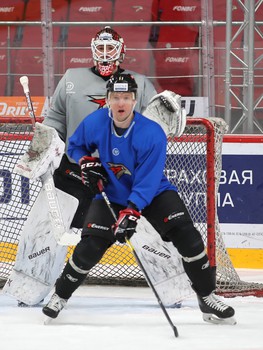 Раскатка «Авангарда» перед матчем с «Ак Барсом»