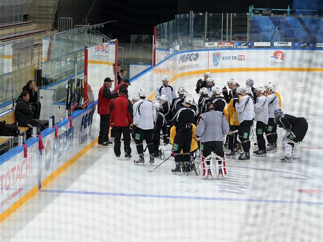 Раскатка "Авангарда" во Владивостоке перед матчем с "Адмиралом"