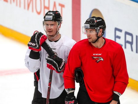 Раскатка «Авангарда» перед четвертым матчем серии с «Барысом»