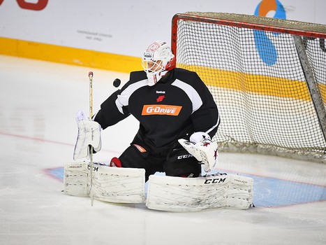 Раскатка "Авангарда" перед выездным матчем с "Локомотивом"