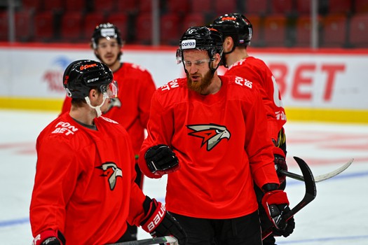 Раскатка «Авангарда» перед матчем с «Амуром»