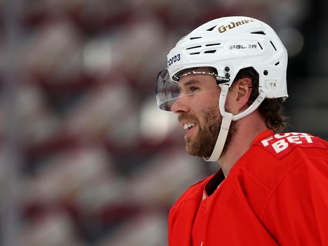 Тренировка «Авангарда» перед первым матчем серии в Магнитогорске