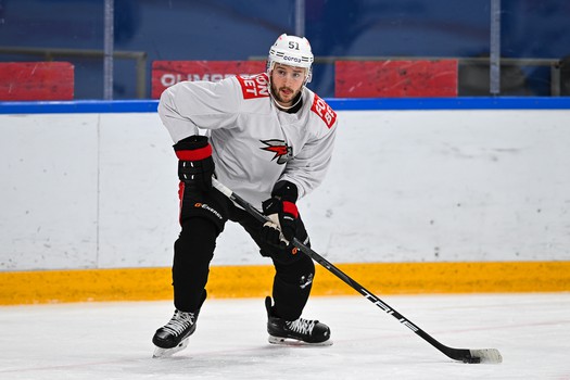 Раскатка «Авангарда» перед матчем в Тольятти