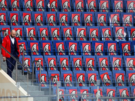 Раскатка «Авангарда» перед первым матчем серии с «Салаватом Юлаевым»