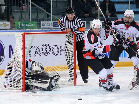 1/4 финала плей-офф МХЛ. Матч №3. "Омские Ястребы" - "Белые Медведи" 6:2